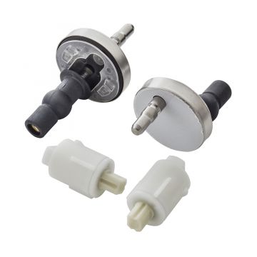 UV08667  New Della  Exacto Seat and Cover Dampers and Hinge Pillar Kit  Soft Close 