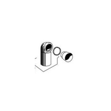 Valsir Evolut - Undercounter Cistern  364052 Bend for wall-hung pan with  seal D 90 x 110 x L 230
