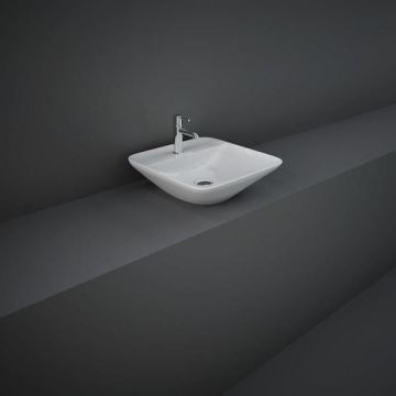 RAK Variant Sq Counter Top Wash Bsn 42Cm 1Th VARCT44201AWHA Bathroomsuites