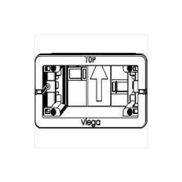 Viega base plate 8331.7 in plastic 610838