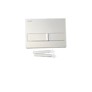 Visam Karina Dual Flush Plate Matt Chrome 226-001