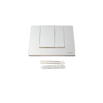 Visam Alinda Dual Flush Plate Matt Chrome 227-001