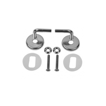 The Vitra Toilet Seat and Cover hinge fittings 420797 are designed to ensure a secure and stable attachment of the toilet seat to the toilet bowl. These fittings are specifically crafted for compatibility with Vitra products, ensuring a perfect fit and re