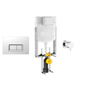Vitra complete Recessed / Concealed Toilet Set with Flush Plates 8 cm 700-1869
