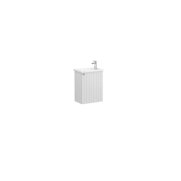 Vitra Root Groove Compact Covered Sink Cabinet  45 cm  Matte Light Gray (Round Sink Included-Right) 69199