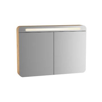 Vitra Sento Led Illuminated Cabinet Mirror  100 cm  Light Oak 60897