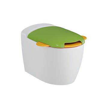 Vitra Sento Toilet Seat for Children  Soft Close  Green-Yellow 133-100-009
