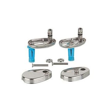 WC Toilet Seat Strap Hinges  Soft Close hinge classic take off
