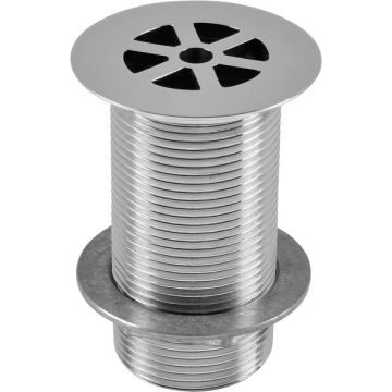 Wirquin 30 WASTE C50152 1.25" FG.LONG SOLID GRID WASTE CHROME PLATE WFS12WC