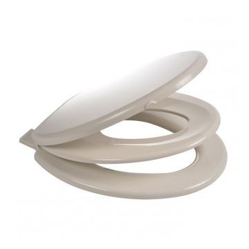 Wirquin Celmac FAMILY Toilet Seat  - Soft close hinges, seat and cover with plastic soft close hinge - white
