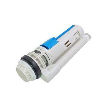 yellow and blue flush valve