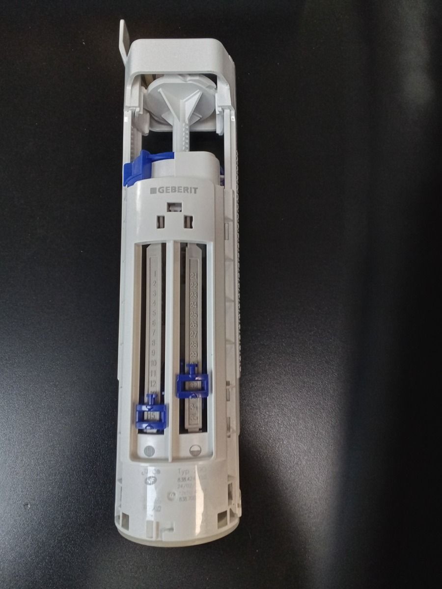 Geberit 282.350.21.2 Type 290 Dual Flush Valve / 838.424.00.0 -PUSH BUTTON NOT INCLUDED, Missing Parts / Broken leaver