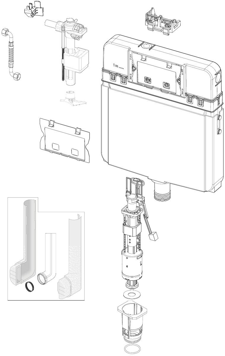 SCHWAB CONCEALED CISTERN 199