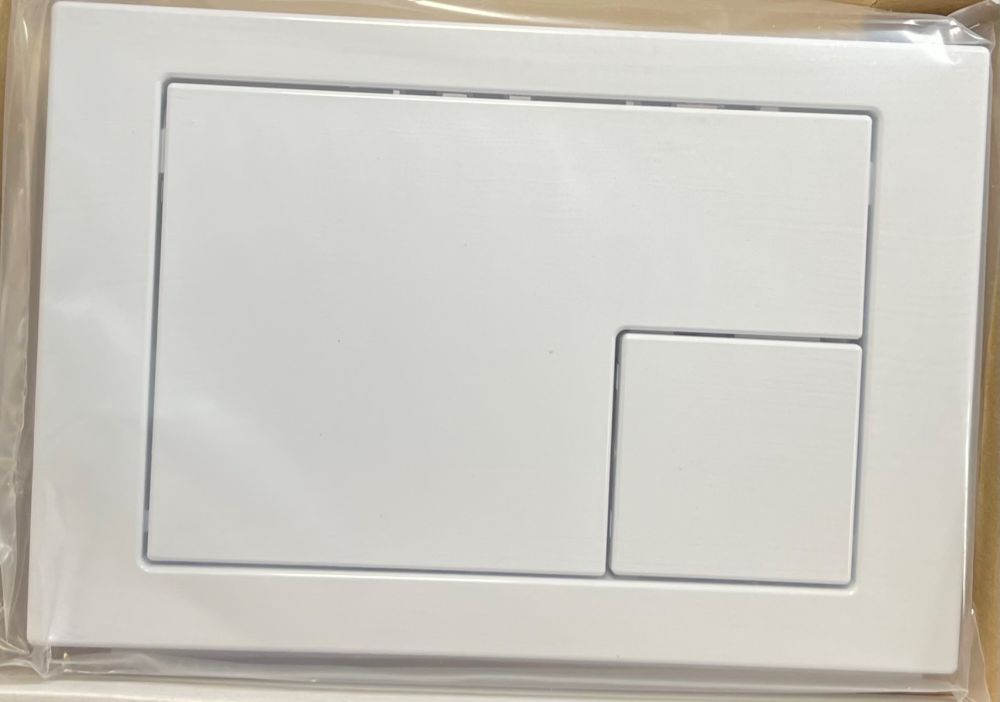 FLUSH BUTTON BOARD M10 WHITE GLOSS SPP/373/0/K