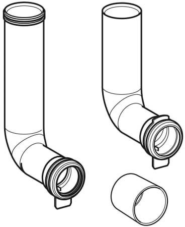 Geberit Duofix 243.872.00.1 Set of flush bends for Geberit Duofix up to width 42.5 cm