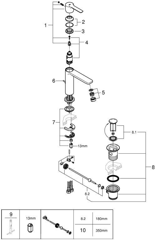 Grohe Toilet Spare Parts 32114AL1