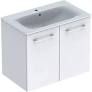Selnova Square 80 cm Slim Basin & Two Door Vanity Unit, Hickory 501.258.00.1
