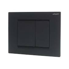 Wirquin Black Touch Essential dual flush control plate -55722889