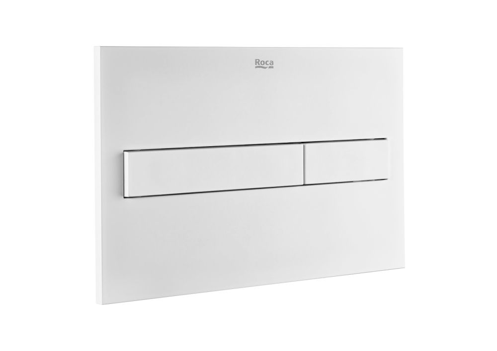 PL7 Dual flush operating plate for concealed cistern matt white A890088207