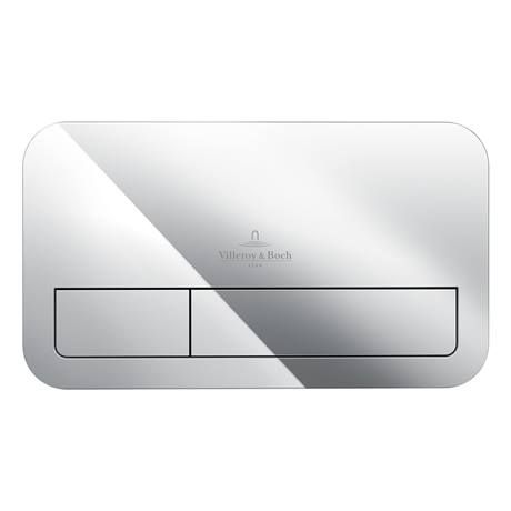 Villeroy and Boch ViConnect Chrome Dual Flush Plate - 92249061