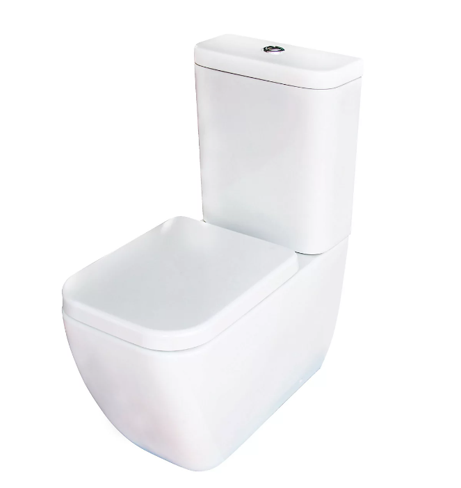 Cooke & Lewis Affini White Close-coupled Toilet with Soft close seat 5397007210316