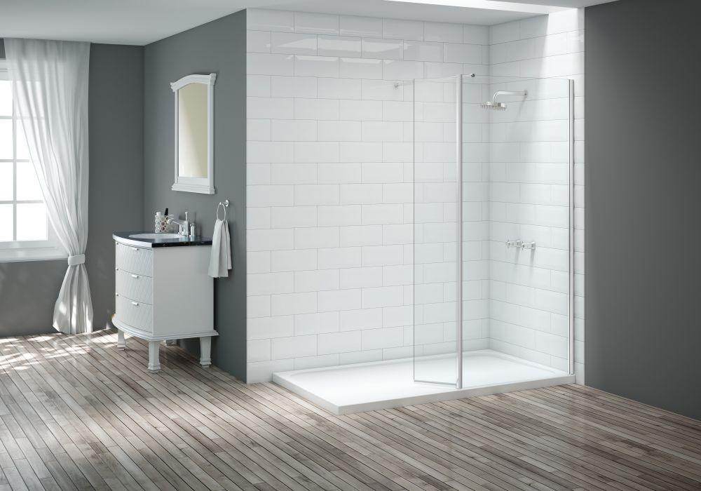 Merlyn Wetroom 300mm Swivel Panel