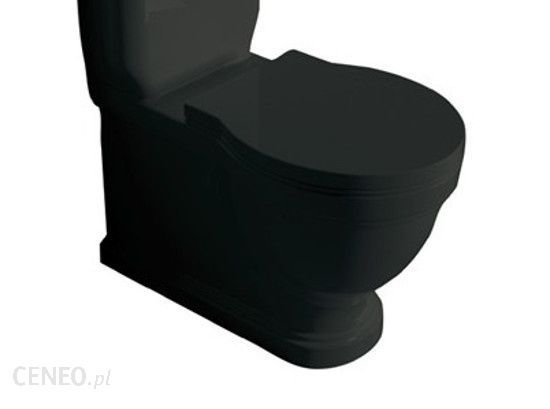 Galassia Ethos Black polyester -cover Standard Close, chromed hinges 