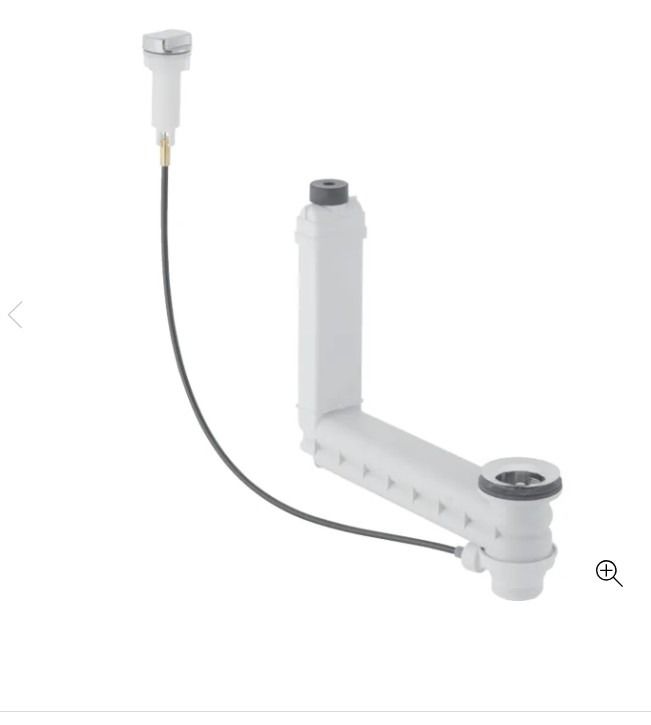 Geberit Clou washbasin connector with cable actuator and turn handle 241.684.00.1
