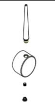 Handle Assembly  for Lesina monobloc pull out kitchen tap B09111 