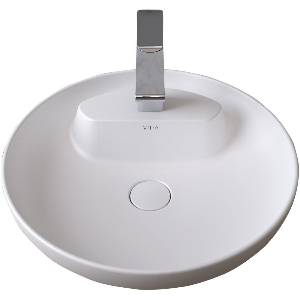 Memoria Round Bowl, 50 cm, Matt White