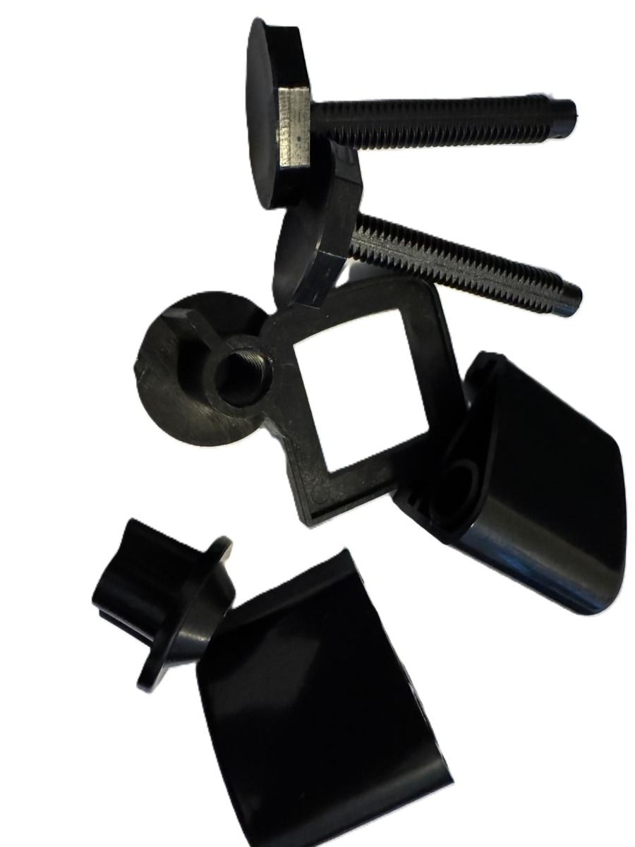 Plastic Toilet Seat Hinges Black Celmac DPP Black Hinges