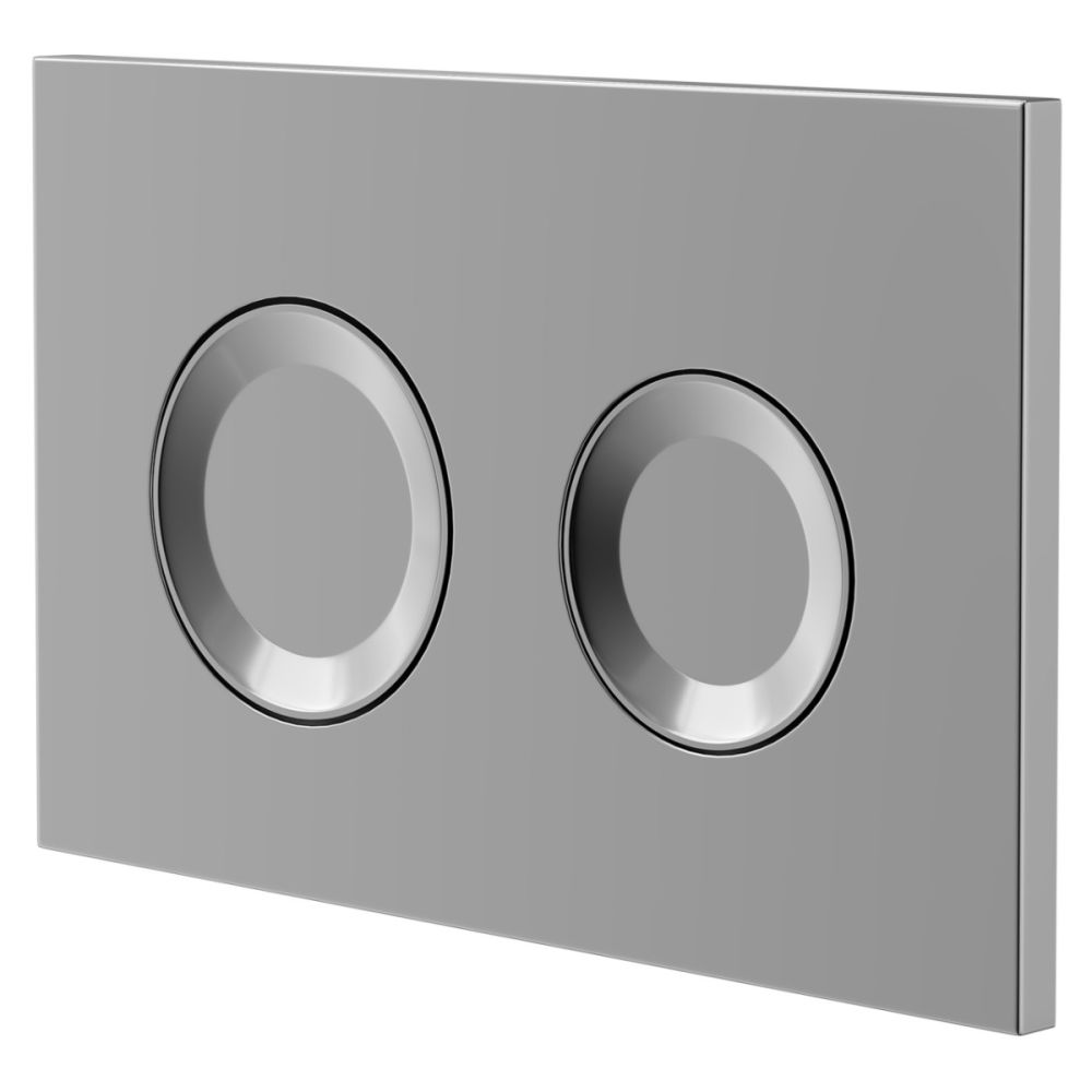 Polished Chrome dual flush plate