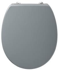 Contour 21 standard toilet seat and cover - bottom fixing hinges - Grey S4058LJ