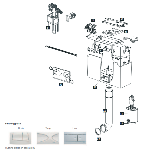 Schwab Concealed flushing cistern 187 - Filling valve 747