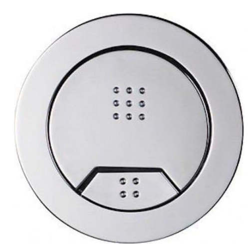 Tavistock Vortex Dual Flush Air Round Push Button Cistern Toilet Pneumatic Chrome B078SR2DDY