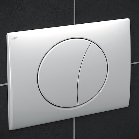 Mepa Sun actuator plate 421660 white, dual flush
