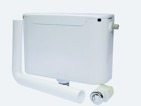 Thomas Dudley 322876 Miniflo Furniture Cistern for Comfort Height Pans Plus Button White PMFWHB322876