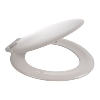 Wirquin Saxon seat and cover with colour matched plastic hinge SSA11WH
