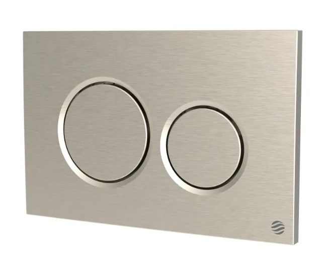 Dudley 372925 Drift D/Flush Pneumatic Flush Plate Drift – Push Plate Brushed Nickel