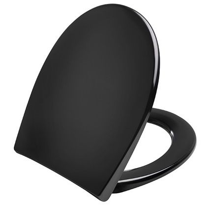 Toilet seat with soft close and lift-off incl. hinge in stainless steel