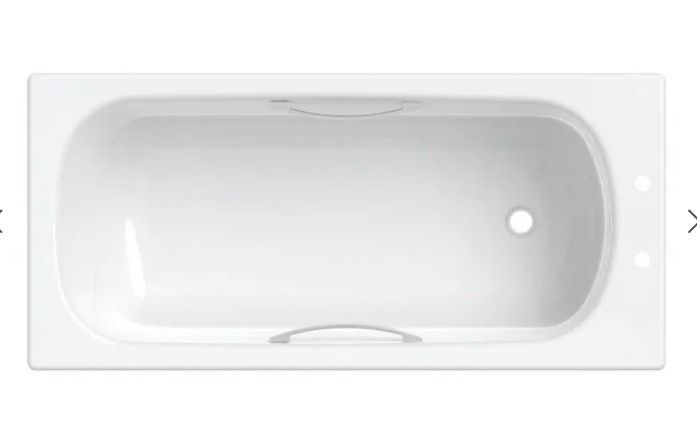 Twyford OL8222WH Opal Bath 1500x700mm 2TH TG Tread