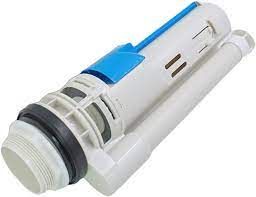 yellow and blue flush valve