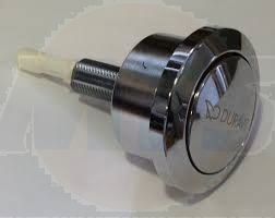 Duravit Single flush button Chrome 0074301000 compatible with Flush valve, Geberit single flush, without push button 0074133900