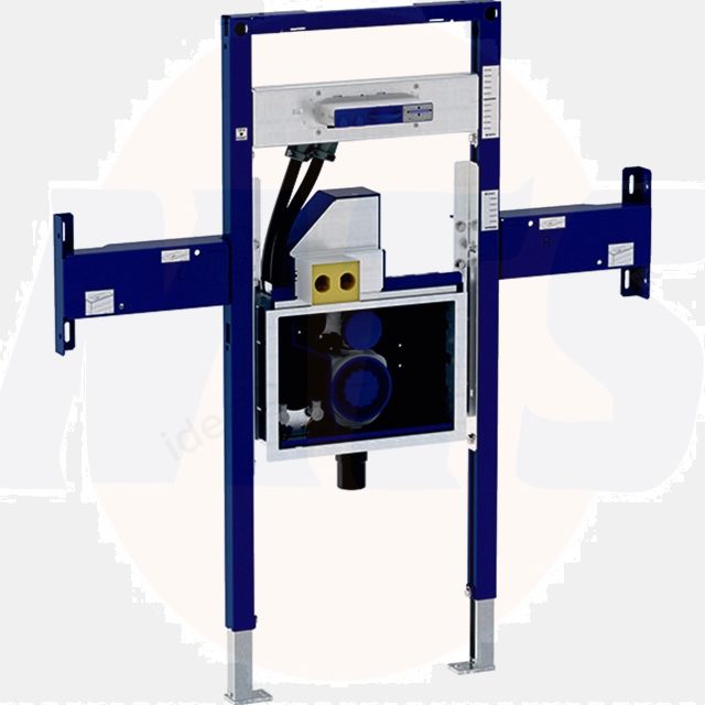 Duofix element for ONE washbasin and ONE wall-mounted tap, part-height, with concealed turn trap, with concealed Clou  111.093.00.1