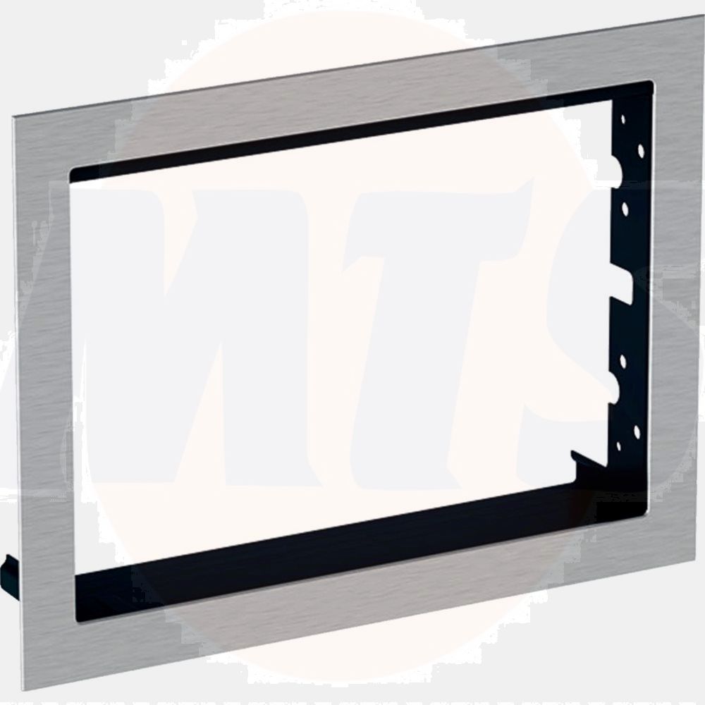 Ready-to-fit frame for ONE washbasin, floating design: stainless steel brushed  115.425.FW.1