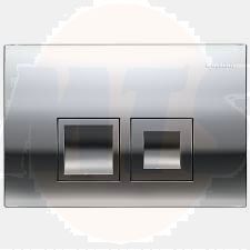 Geberit 115.135.21.5 Delta25 Dual Flush Plate Gloss Chrome