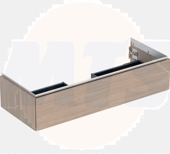Geberit ONE cabinet for washbasin, with one drawer: Washbasin width=120cm, H=26.6cm, T=47cm, oak / wood-textured melamine  505.075.00.5
