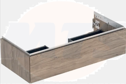 Geberit ONE cabinet for washbasin, with one drawer: Washbasin width=105cm, H=26.6cm, T=47cm, hickory / wood-textured melamine  505.074.00.6