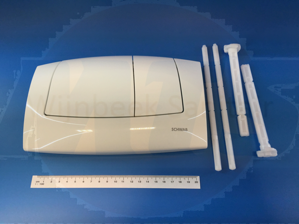 227693 Schwab complete operating plate ONDA White Plastic  227 693