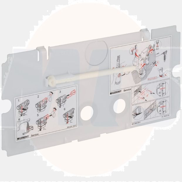 240512001 Geberit Spare Part 240.512.00.1 Protection plate for concealed cistern Front actuation